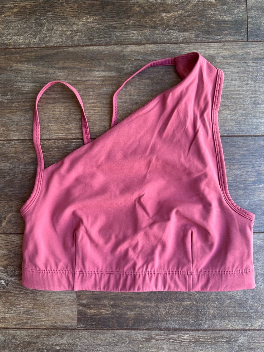 Sweaty Betty One-Shoulder Sports Bra in Rose Pink NWOT